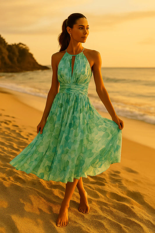 Amara | Elegante Vestido Largo Floral para Mujer Verano