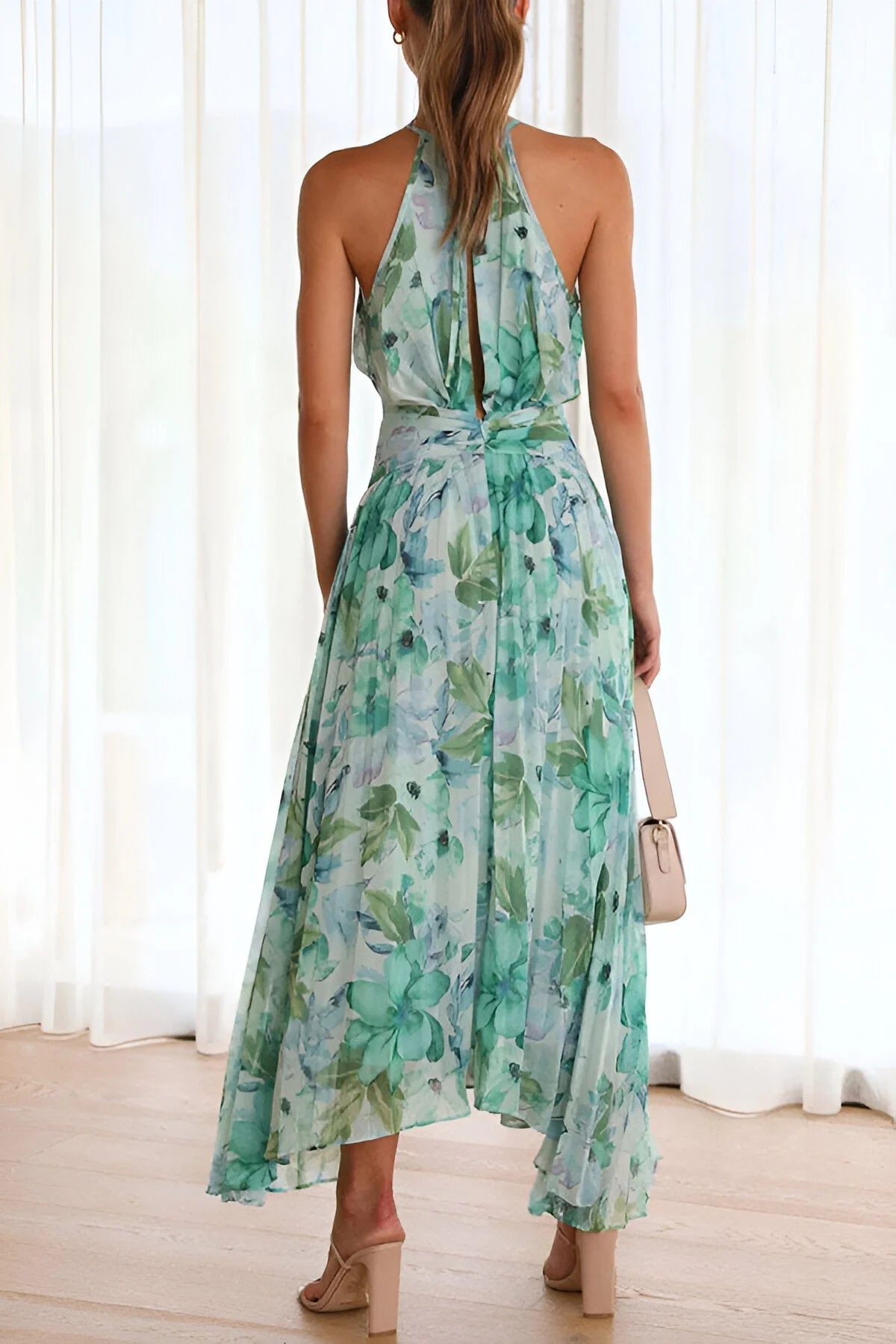 Amara | Elegante Vestido Largo Floral para Mujer Verano