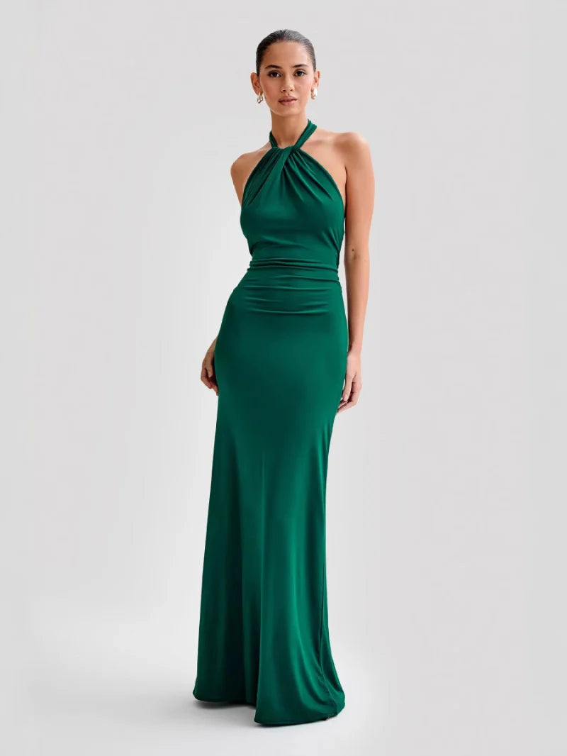Blanca | Vestido Largo Mujer con Espalda Descubierta