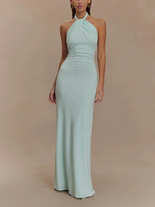 Blanca | Vestido Largo Mujer con Espalda Descubierta